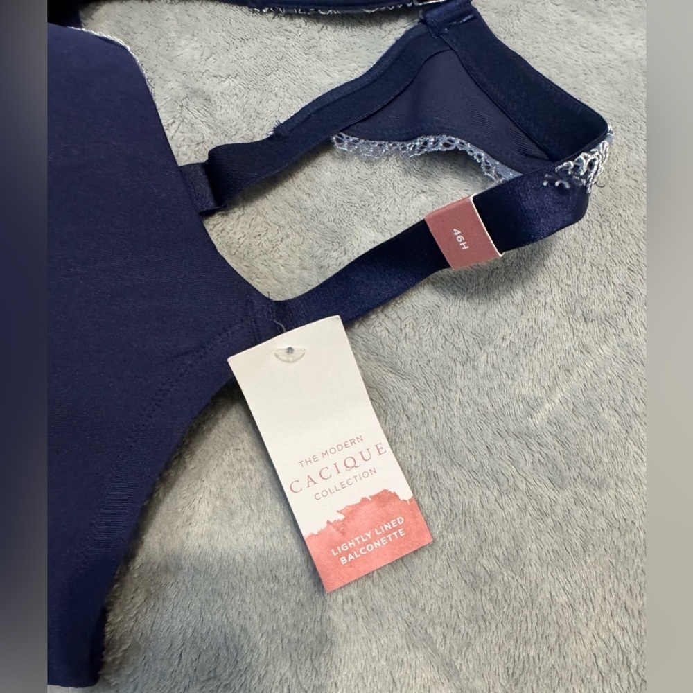 Cacique Lane Bryant Lightly Lined Balconette Bra 46H - Picture 2 of 7